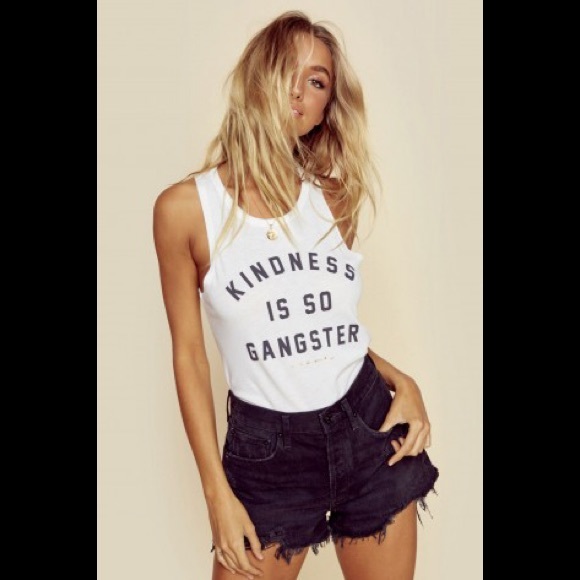 Spiritual Gangster Tops - Spiritual Gangster Kindness Cut Out Tank